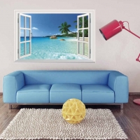 Tranh Dán Tường Cửa Sổ 3D CS02