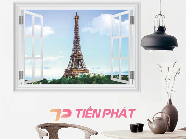 Tranh Dán Tường Cửa Sổ 3D CS03 Tranh Dán Tường Cửa Sổ 3D CS03
