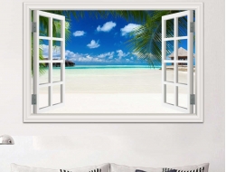 Tranh Dán Tường Cửa Sổ 3D CS04