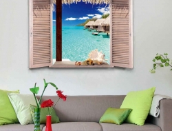 Tranh Dán Tường Cửa Sổ 3D CS05