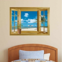 Tranh Dán Tường Cửa Sổ 3D CS06