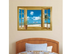Tranh Dán Tường Cửa Sổ 3D CS06 Tranh Dán Tường Cửa Sổ 3D CS06