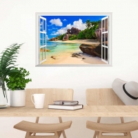 Tranh Dán Tường Cửa Sổ 3D CS07 Tranh Dán Tường Cửa Sổ 3D CS07