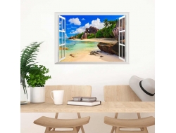 Tranh Dán Tường Cửa Sổ 3D CS07 Tranh Dán Tường Cửa Sổ 3D CS07
