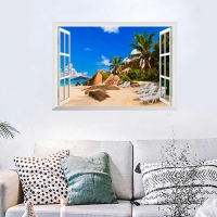 Tranh Dán Tường Cửa Sổ 3D CS08 Tranh Dán Tường Cửa Sổ 3D CS08