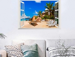 Tranh Dán Tường Cửa Sổ 3D CS08