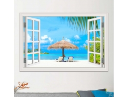 Tranh Dán Tường Cửa Sổ 3D CS10 Tranh Dán Tường Cửa Sổ 3D CS10