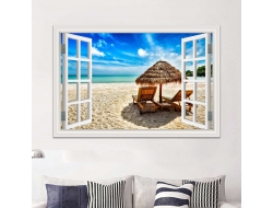 Tranh Dán Tường Cửa Sổ 3D CS11 Tranh Dán Tường Cửa Sổ 3D CS11