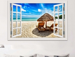 Tranh Dán Tường Cửa Sổ 3D CS11