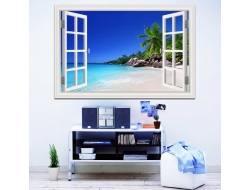 Tranh Dán Tường Cửa Sổ 3D CS16 Tranh Dán Tường Cửa Sổ 3D CS16