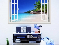 Tranh Dán Tường Cửa Sổ 3D CS16