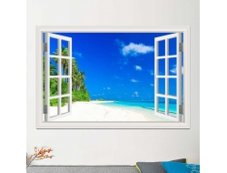 Tranh Dán Tường Cửa Sổ 3D CS18 Tranh Dán Tường Cửa Sổ 3D CS18