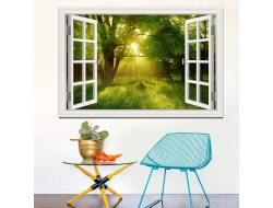 Tranh Dán Tường Cửa Sổ 3D CS19 Tranh Dán Tường Cửa Sổ 3D CS19