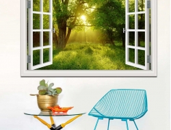 Tranh Dán Tường Cửa Sổ 3D CS19 Tranh Dán Tường Cửa Sổ 3D CS19