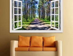 Tranh Dán Tường Cửa Sổ 3D CS20 Tranh Dán Tường Cửa Sổ 3D CS20