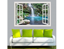 Tranh Dán Tường Cửa Sổ 3D CS22 Tranh Dán Tường Cửa Sổ 3D CS22