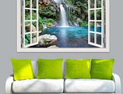 Tranh Dán Tường Cửa Sổ 3D CS22 Tranh Dán Tường Cửa Sổ 3D CS22