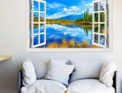 Tranh Dán Tường Cửa Sổ 3D CS23 Tranh Dán Tường Cửa Sổ 3D CS23