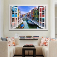 Tranh Dán Tường Cửa Sổ 3D CS24 Tranh Dán Tường Cửa Sổ 3D CS24