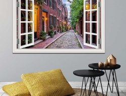 Tranh Dán Tường Cửa Sổ 3D CS25