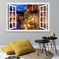 Tranh Dán Tường Cửa Sổ 3D CS26