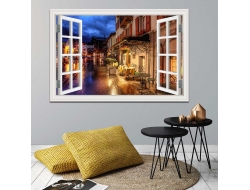 Tranh Dán Tường Cửa Sổ 3D CS26 Tranh Dán Tường Cửa Sổ 3D CS26