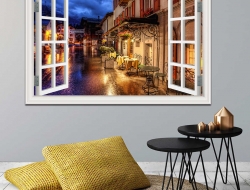 Tranh Dán Tường Cửa Sổ 3D CS26