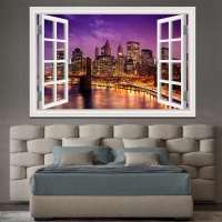 Tranh Dán Tường Cửa Sổ 3D CS27 Tranh Dán Tường Cửa Sổ 3D CS27