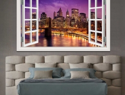 Tranh Dán Tường Cửa Sổ 3D CS27