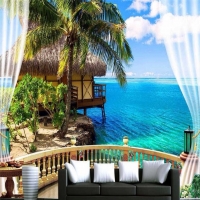 Tranh Dán Tường Cửa Sổ 3D CS32 Tranh Dán Tường Cửa Sổ 3D CS32