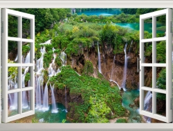 Tranh Dán Tường Cửa Sổ 3D CS38 Tranh Dán Tường Cửa Sổ 3D CS38