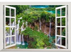Tranh Dán Tường Cửa Sổ 3D CS38 Tranh Dán Tường Cửa Sổ 3D CS38