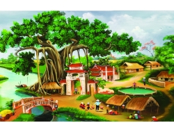 Tranh Dán Tường 3D Đồng Quê Tiến Phát Decor Dqtp18