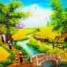 Tranh Dán Tường 3D Đồng Quê Tiến Phát Decor Dqtp19