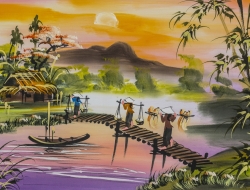 Tranh Dán Tường 3D Đồng Quê Tiến Phát Decor Dqtp21