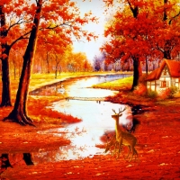 Tranh Dán Tường 3D Đồng Quê Tiến Phát Decor Dqtp24