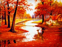 Tranh Dán Tường 3D Đồng Quê Tiến Phát Decor Dqtp24