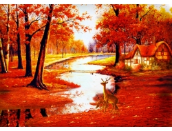 Tranh Dán Tường 3D Đồng Quê Tiến Phát Decor Dqtp24