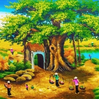 Tranh Dán Tường Đồng Quê DQ11