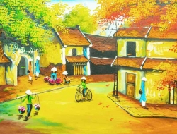 Tranh Dán Tường Đồng Quê DQ13