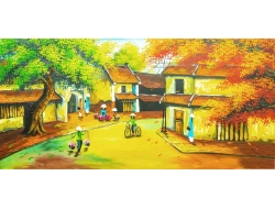 Tranh Dán Tường Đồng Quê DQ13 Tranh Dán Tường Đồng Quê DQ13