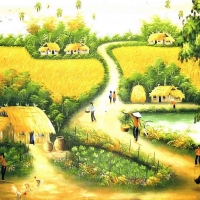 Tranh Dán Tường Đồng Quê DQ2