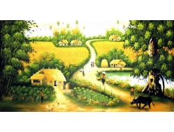 Tranh Dán Tường Đồng Quê DQ2 Tranh Dán Tường Đồng Quê DQ2