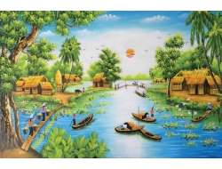 Tranh Dán Tường Đồng Quê DQ20 Tranh Dán Tường Đồng Quê DQ20