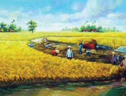 Tranh Dán Tường Đồng Quê DQ21