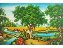 Tranh Dán Tường Đồng Quê DQ22 Tranh Dán Tường Đồng Quê DQ22