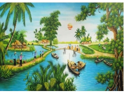 Tranh Dán Tường Đồng Quê DQ25 Tranh Dán Tường Đồng Quê DQ25