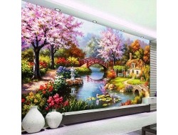 Tranh Dán Tường Đồng Quê DQ27 Tranh Dán Tường Đồng Quê DQ27