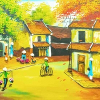 Tranh Dán Tường Đồng Quê DQ3