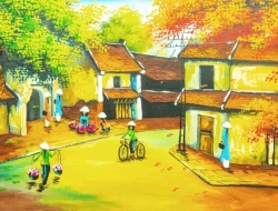 Tranh Dán Tường Đồng Quê DQ3